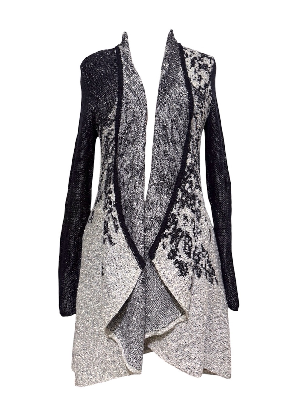 Nic and Zoe Long Line Cardigan Duster Open Front Drape Sweater